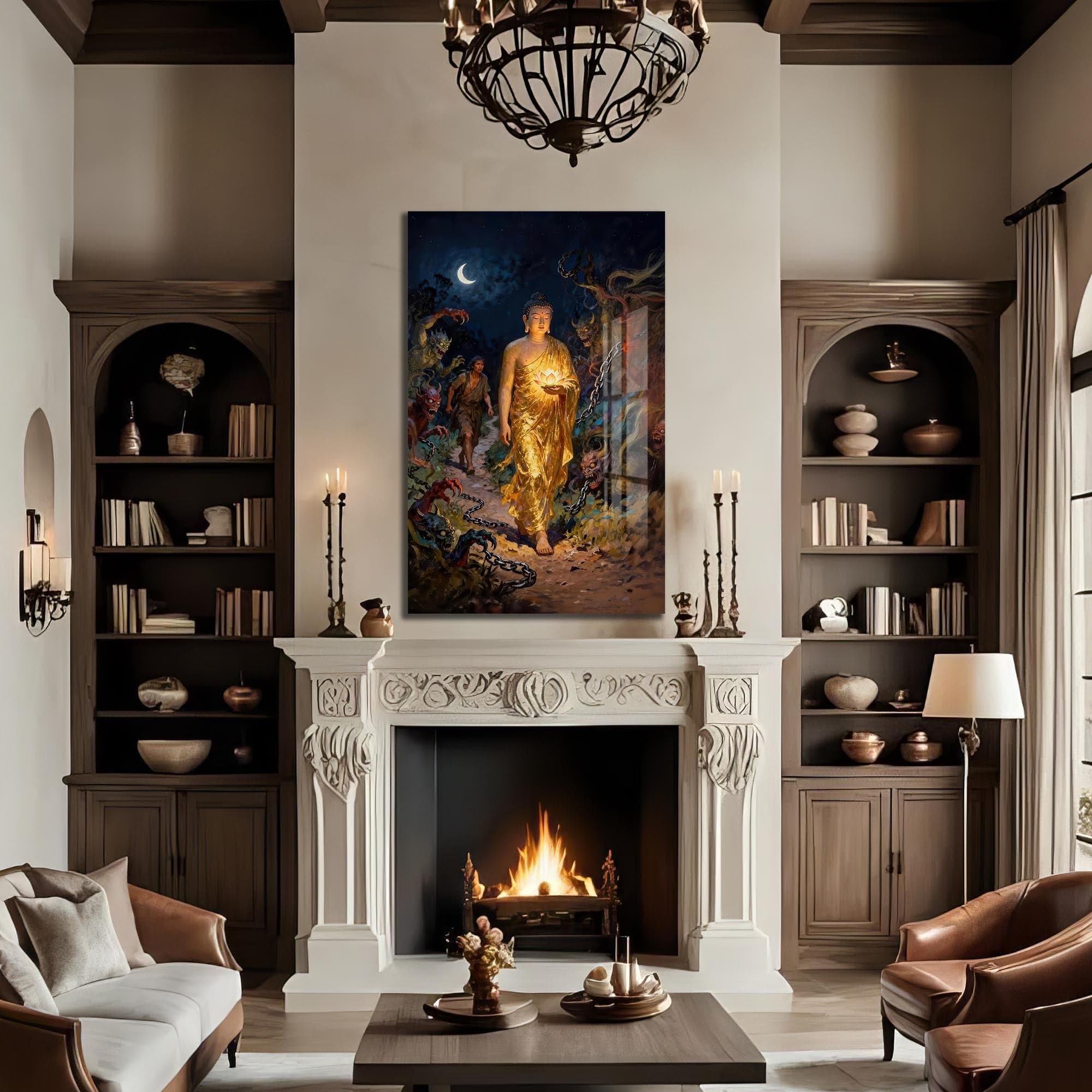 Artronauts Glass Print Lotus Within- Buddhism Tempered Glass Wall Art