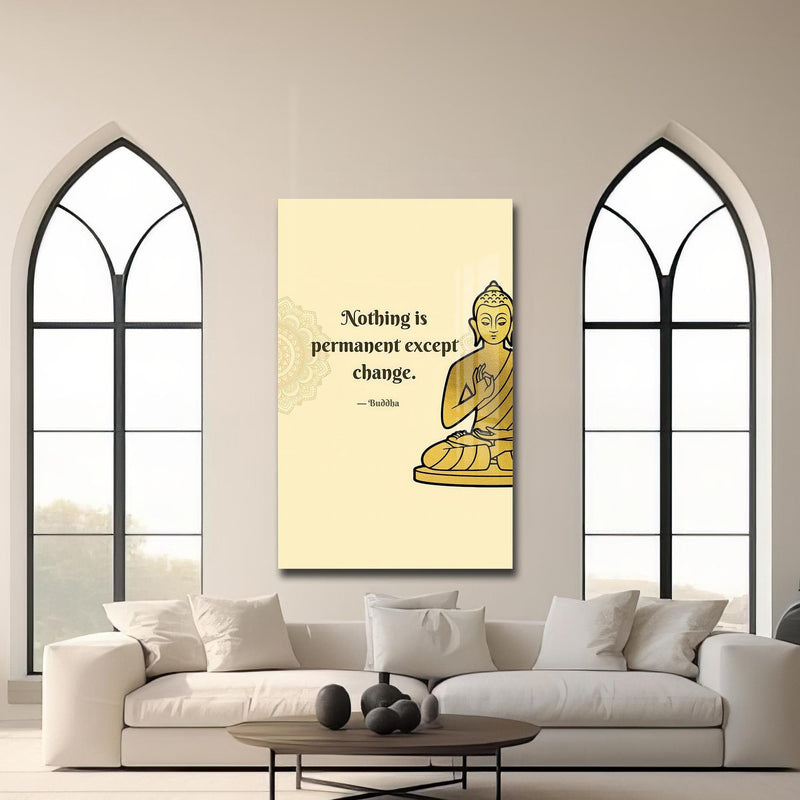 Artronauts Glass Print Impermanence- Buddhism Tempered Glass Wall Art