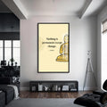 Artronauts Glass Print S | 72x46 cm | 28.3"x18.1" / Black Impermanence- Buddhism Tempered Glass Wall Art