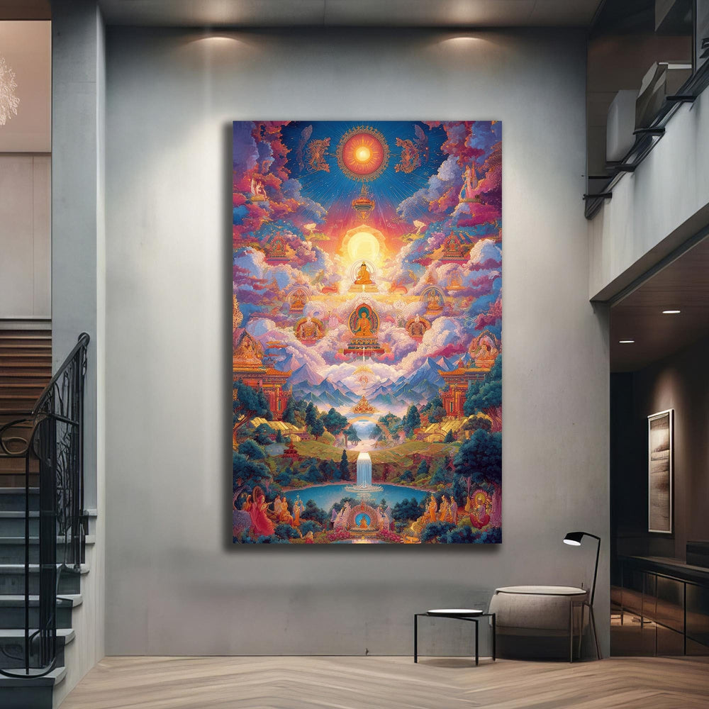 Artronauts Glass Print Sacred Realm-  Buddhism Tempered Glass Wall Art