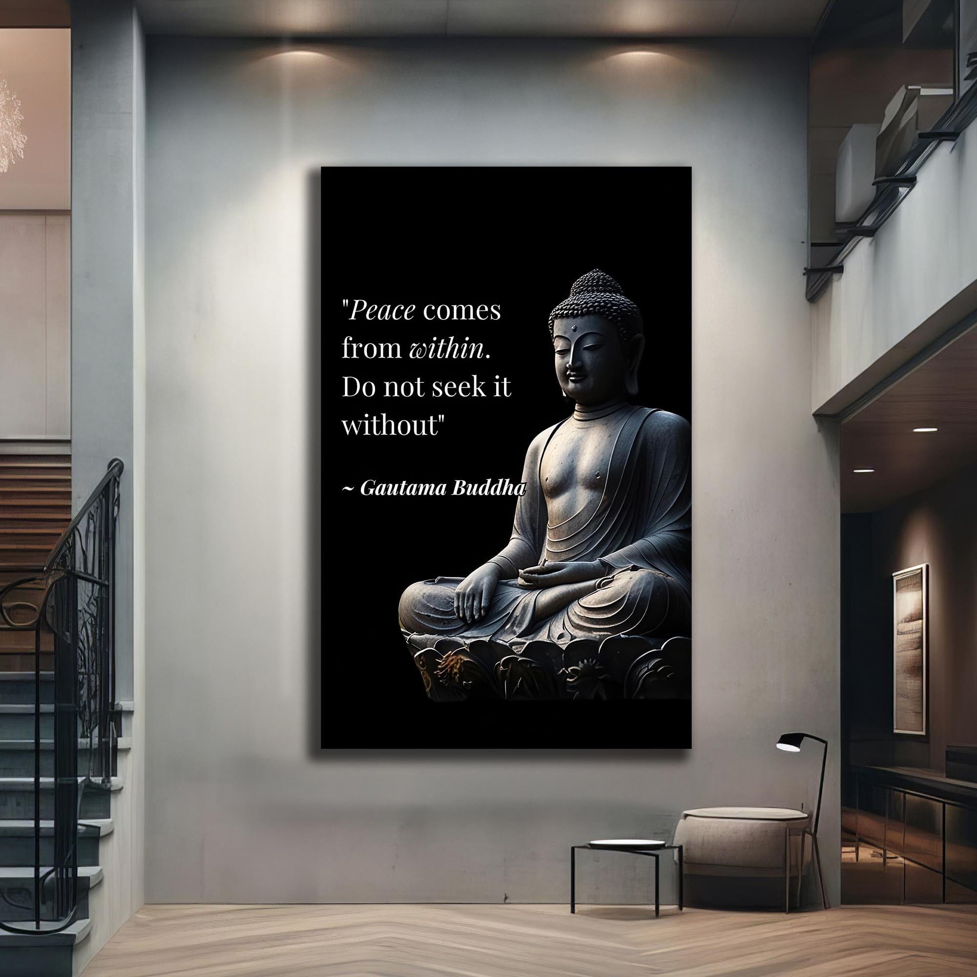Artronauts Glass Print Inner Peace- Buddhism Tempered Glass Wall Art