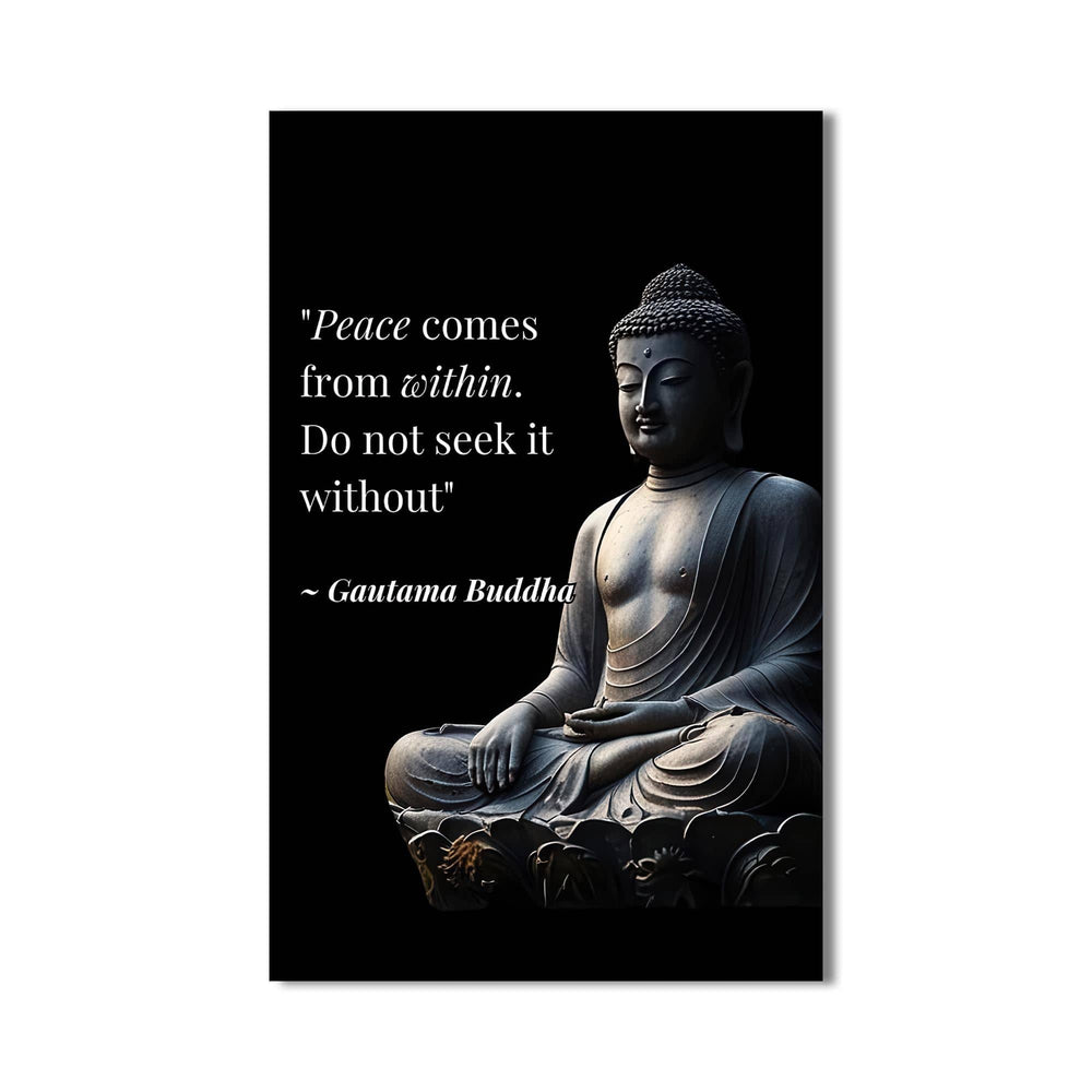 Artronauts Glass Print Inner Peace- Buddhism Tempered Glass Wall Art