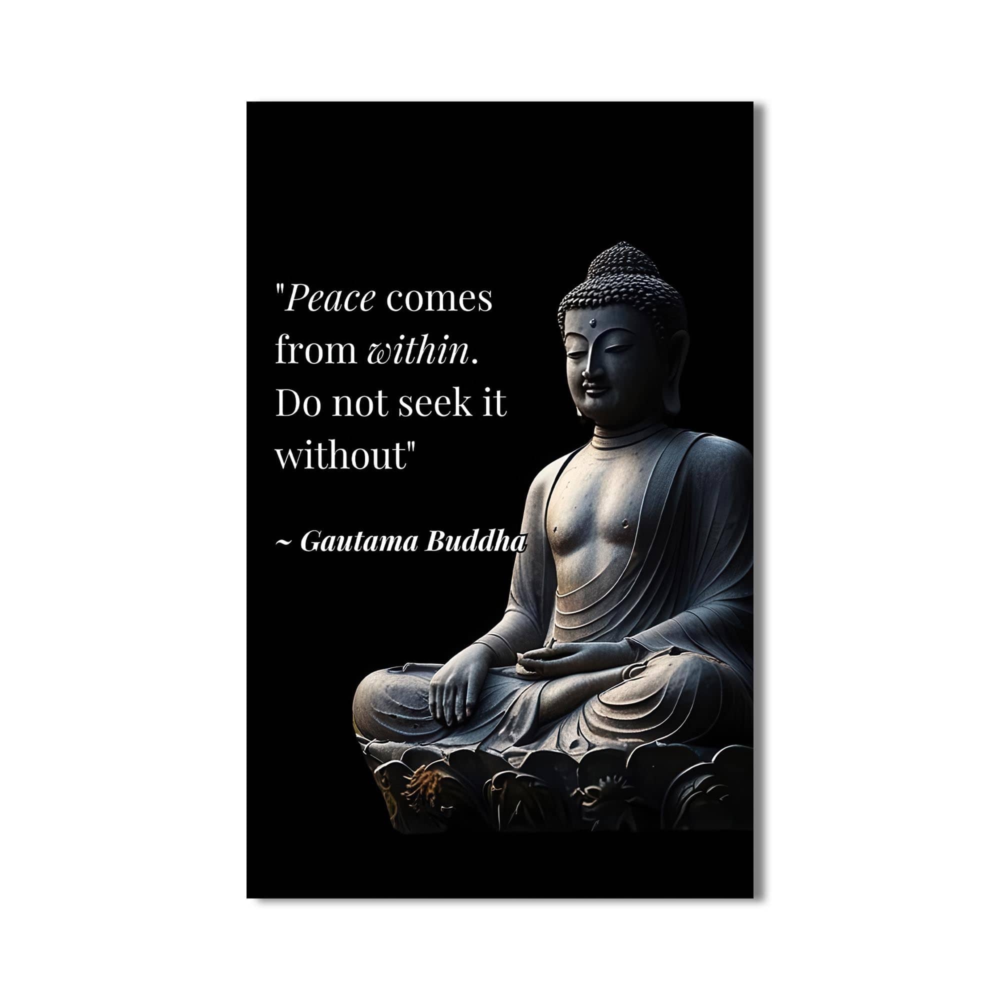 Artronauts Glass Print Inner Peace- Buddhism Tempered Glass Wall Art