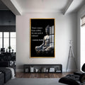 Artronauts Glass Print S | 72x46 cm | 28.3"x18.1" / Gold Inner Peace- Buddhism Tempered Glass Wall Art