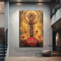 Artronauts Glass Print Lotus Path- Buddhism Tempered Glass Wall Art