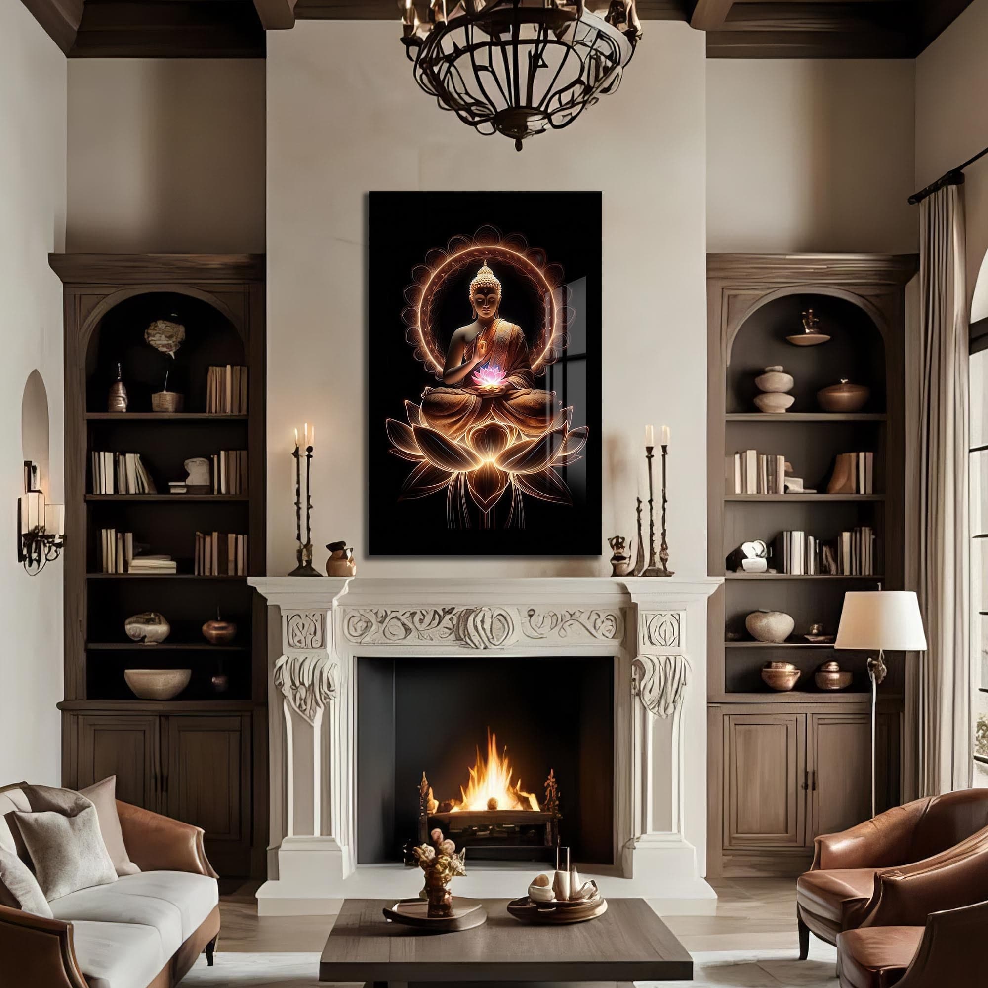 Artronauts Glass Print Six Truths- Buddhism Tempered Glass Wall Art