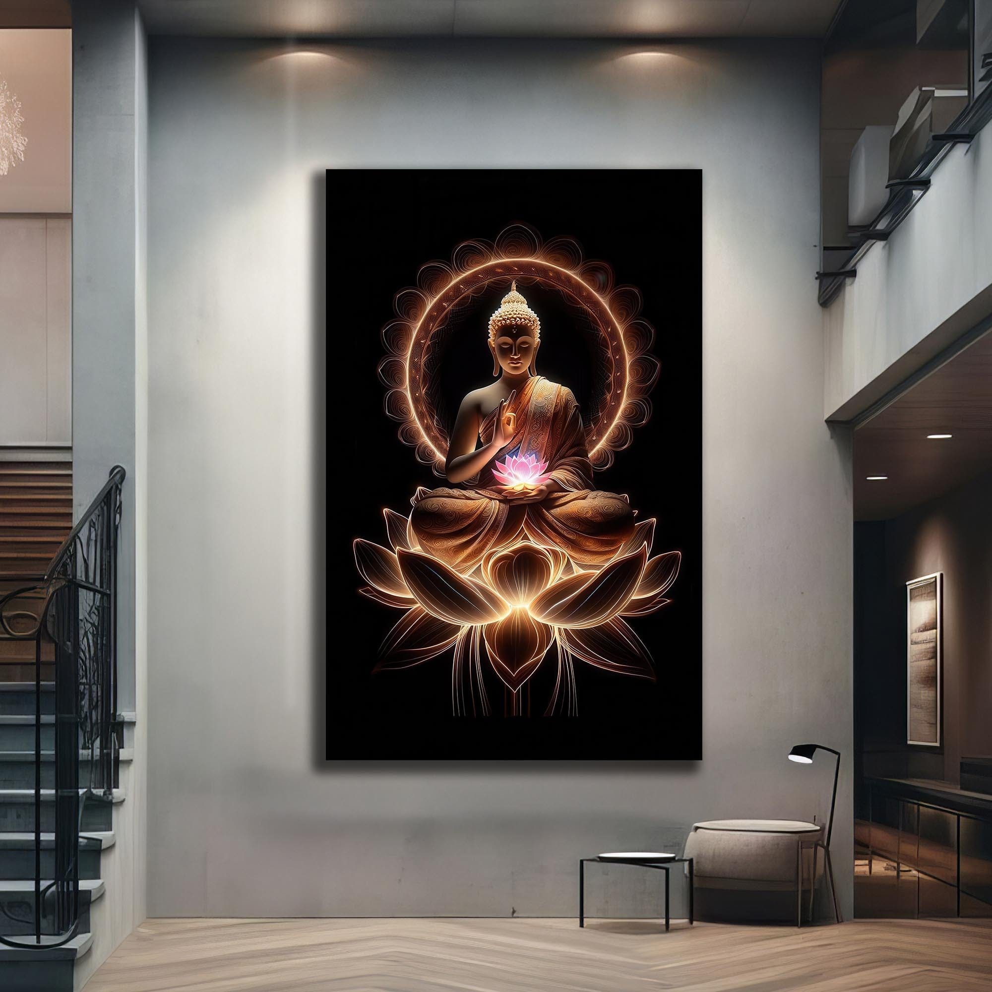 Artronauts Glass Print Six Truths- Buddhism Tempered Glass Wall Art