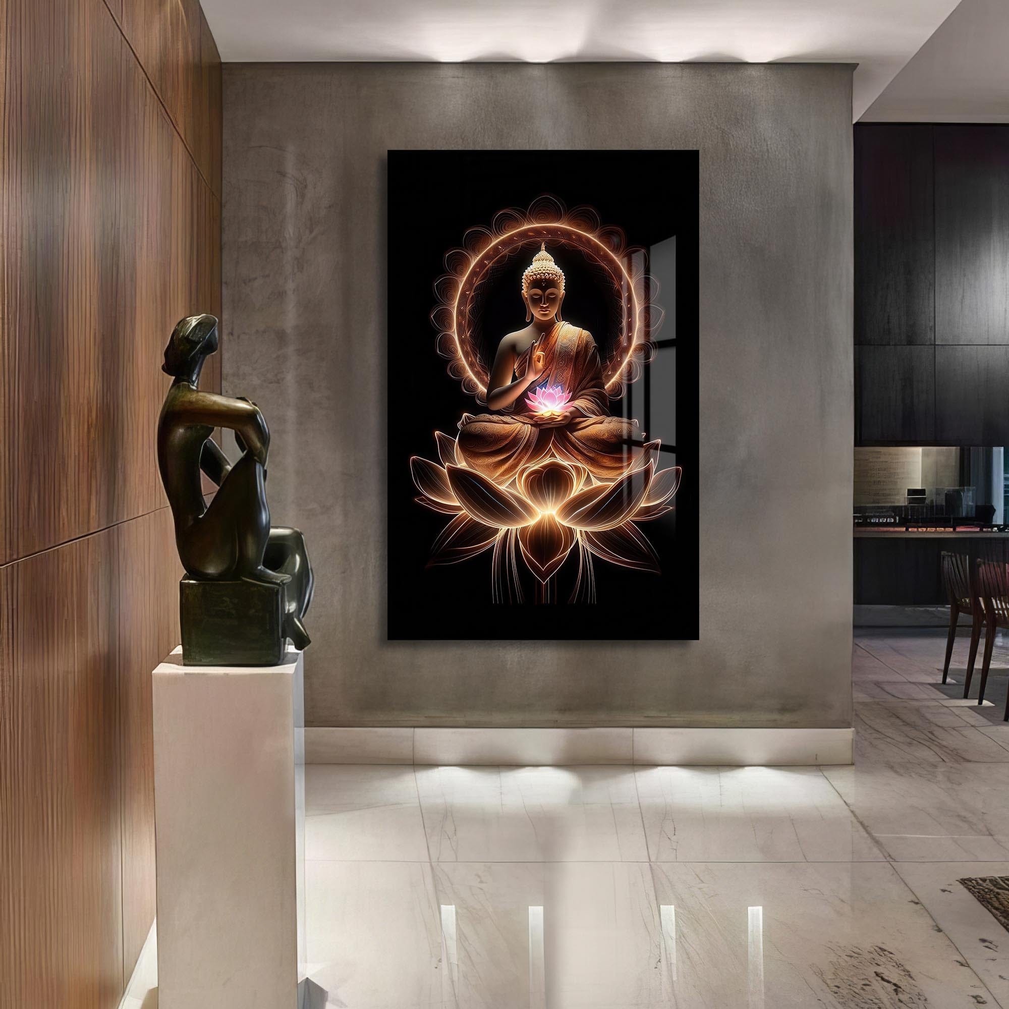 Artronauts Glass Print Six Truths- Buddhism Tempered Glass Wall Art