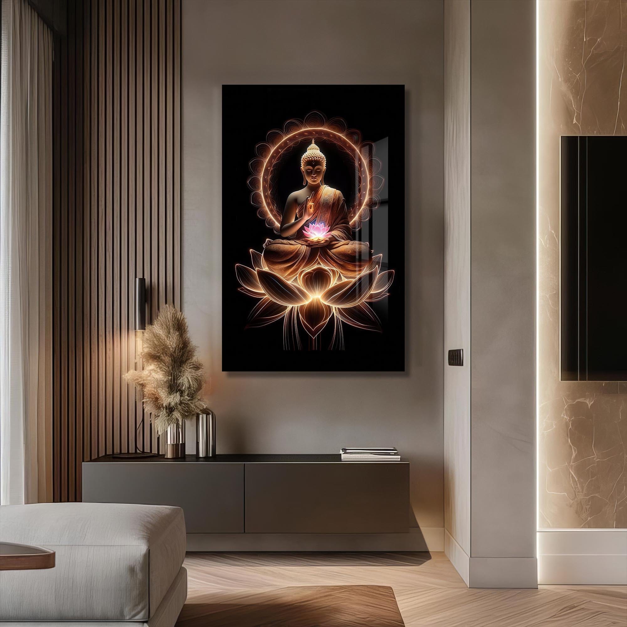 Artronauts Glass Print Six Truths- Buddhism Tempered Glass Wall Art