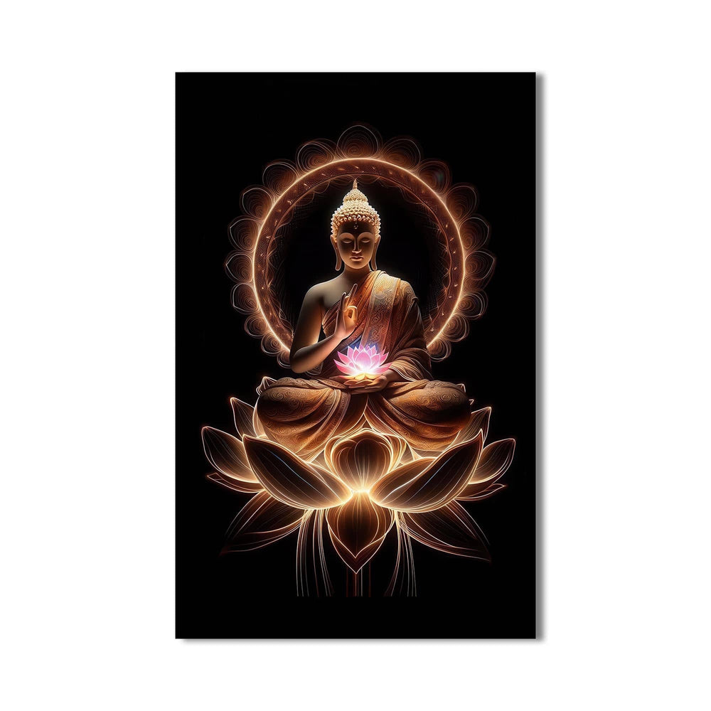 Artronauts Glass Print Six Truths- Buddhism Tempered Glass Wall Art