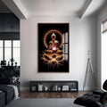 Artronauts Glass Print S | 72x46 cm | 28.3"x18.1" / Walnut Six Truths- Buddhism Tempered Glass Wall Art