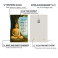 Artronauts Glass Print Eternal Lotus- Buddhism Tempered Glass Wall Art