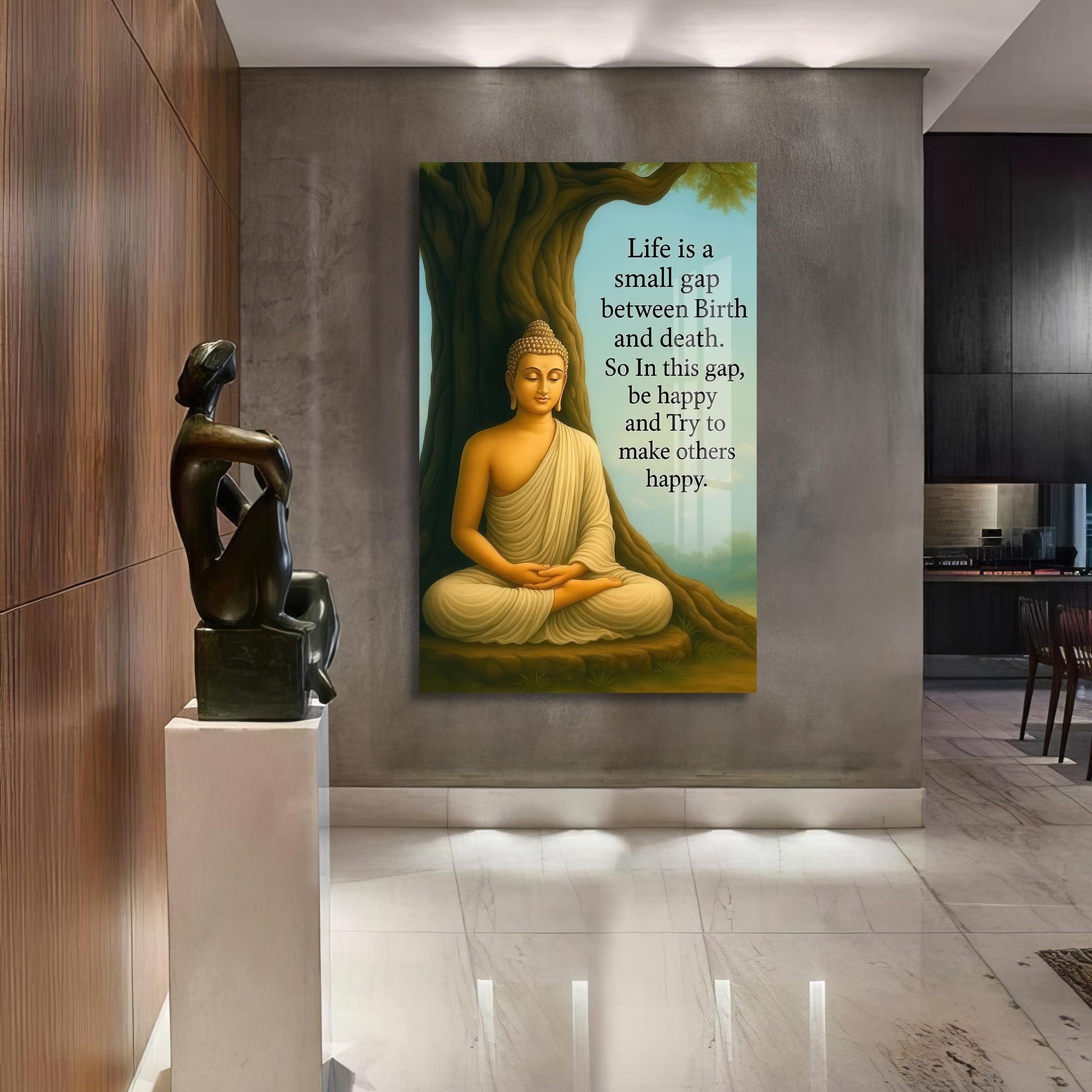 Artronauts Glass Print Eternal Lotus- Buddhism Tempered Glass Wall Art