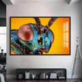 Artronauts Glass Print S | 72x46 cm | 28.3"x18.1" / Black Metallic Beetle Spectrum – Animal Tempered Glass Wall Art