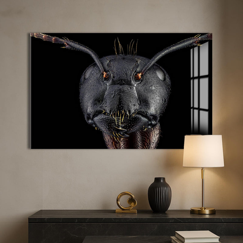 Artronauts Glass Print Black Ant Warrior – Animal Tempered Glass Wall Art