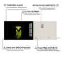 Artronauts Glass Print Green Mantis Portrait – Animal Tempered Glass Wall Art