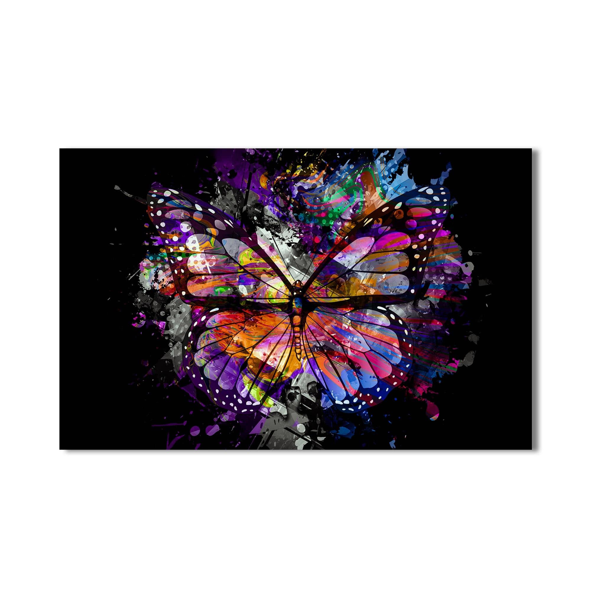 Artronauts Glass Print Cosmic Splash Butterfly – Animal Tempered Glass Wall Art