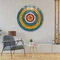 Artronauts Glass Print Spiral Stones  - Rounded Glass Wall Art