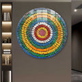 Artronauts Glass Print Spiral Stones  - Rounded Glass Wall Art