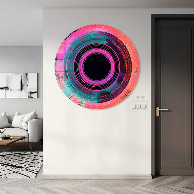 Artronauts Glass Print Mechanical Eye - Rounded Glass Wall Art