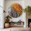 Artronauts Glass Print Mosaic Circles - Rounded Glass Wall Art