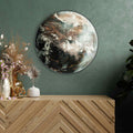 Artronauts Glass Print Chaotic World - Rounded Glass Wall Art