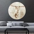 Artronauts Glass Print Pawsome Grip III - Rounded Glass Wall Art