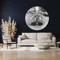 Artronauts Glass Print Peek-a-Giraffe - Rounded Glass Wall Art