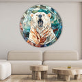Artronauts Glass Print Stained Bear II - Rounded Glass Wall Art