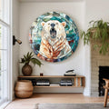 Artronauts Glass Print Stained Bear II - Rounded Glass Wall Art