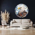 Artronauts Glass Print Stained Eagle II - Rounded Glass Wall Art