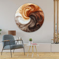 Artronauts Glass Print Tail Harmony - Rounded Glass Wall Art