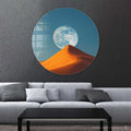 Artronauts Glass Print Lunar Sands - Rounded Glass Wall Art