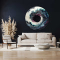 Artronauts Glass Print Oceanic Dawn - Rounded Glass Wall Art