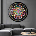 Artronauts Glass Print Floral Spiral - Rounded Glass Wall Art