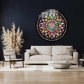 Artronauts Glass Print Floral Spiral - Rounded Glass Wall Art