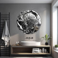 Artronauts Glass Print Abstract Pb 82 - Rounded Glass Wall Art
