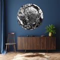 Artronauts Glass Print Abstract Pb 82 - Rounded Glass Wall Art