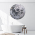 Artronauts Glass Print The Moon - Rounded Glass Wall Art