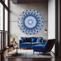 Artronauts Glass Print Blue Continuum - Rounded Glass Wall Art