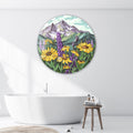 Artronauts Glass Print Purplish Natural - Rounded Glass Wall Art