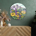 Artronauts Glass Print Purplish Natural - Rounded Glass Wall Art