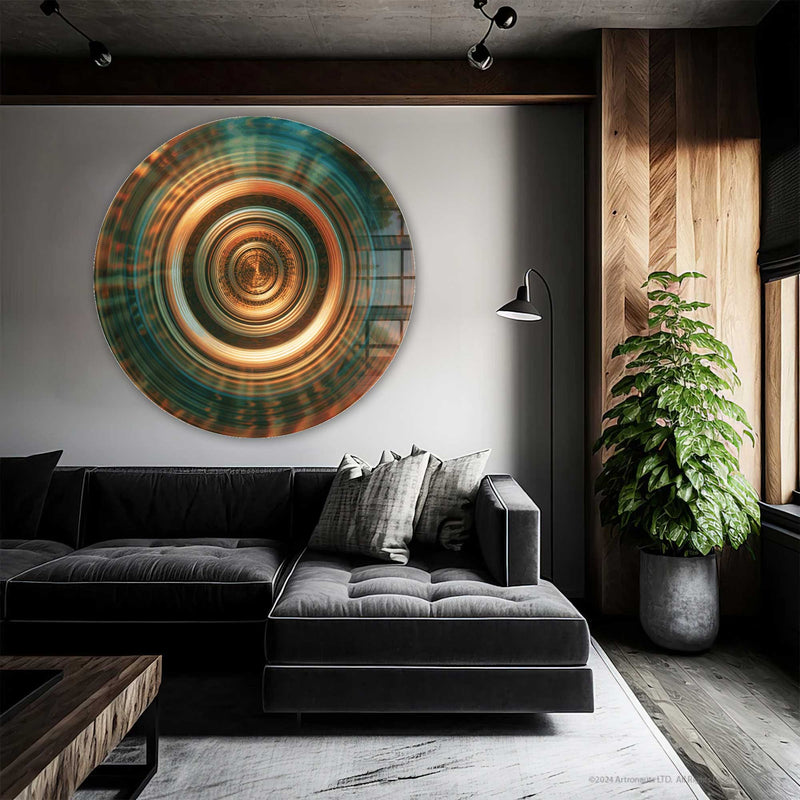 Artronauts Glass Print Enigma - Rounded Glass Wall Art