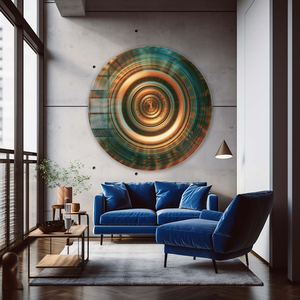 Artronauts Glass Print Enigma - Rounded Glass Wall Art