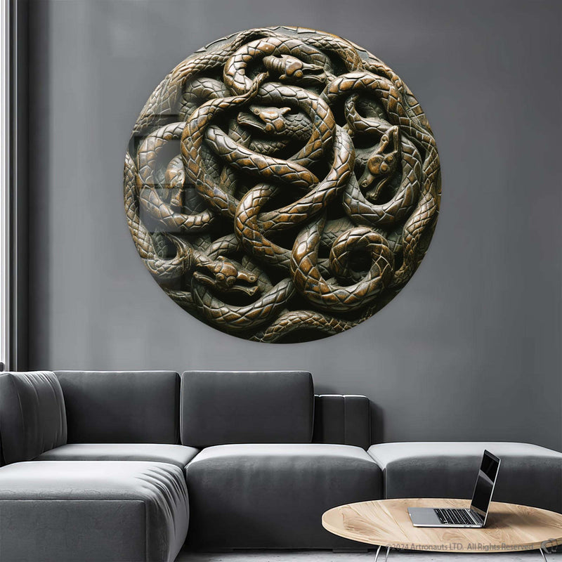 Artronauts Glass Print Ragnar's End - Rounded Glass Wall Art