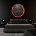 Artronauts Glass Print Lava III - Rounded Glass Wall Art