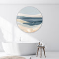 Artronauts Glass Print Layers of Beach  - Rounded Glass Wall Art