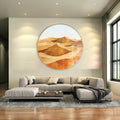 Artronauts Glass Print The Desert - Rounded Glass Wall Art