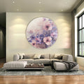 Artronauts Glass Print Whispers of Bloom - Rounded Glass Wall Art