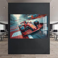 Artronauts Glass Print Formula Racing Car –Tempered Glass Wall Art